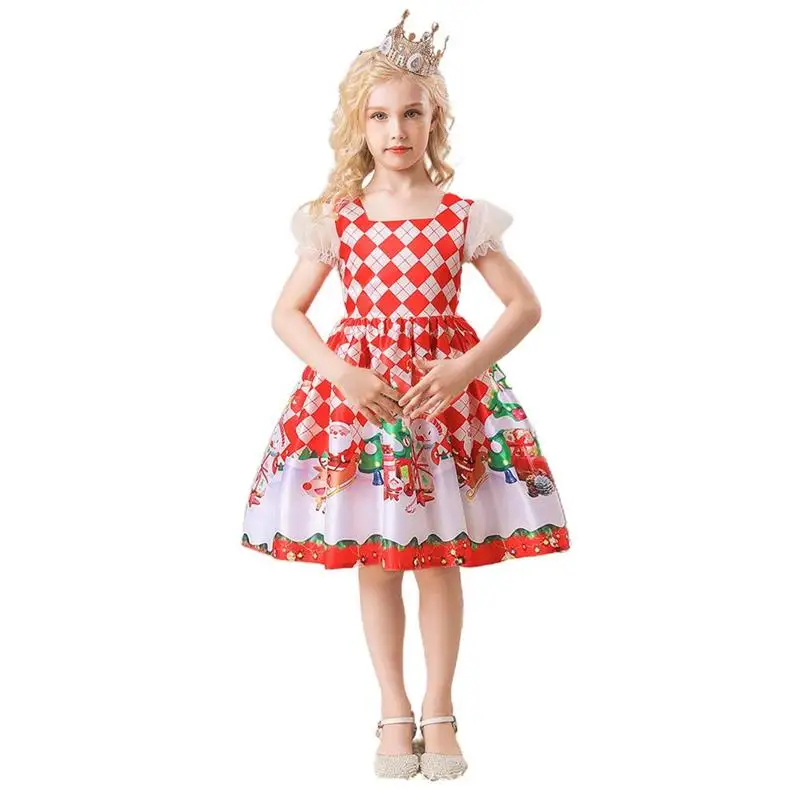 Christmas Party Dress for Girls Xmas Cosplay Princess Costume Christmas Cartoon Printed Satin Dress for Children's Day
Christmas Party Dress for Girls Xmas Cosplay Princess Costume Christmas Cartoon Printed Satin Dress for Children's Day