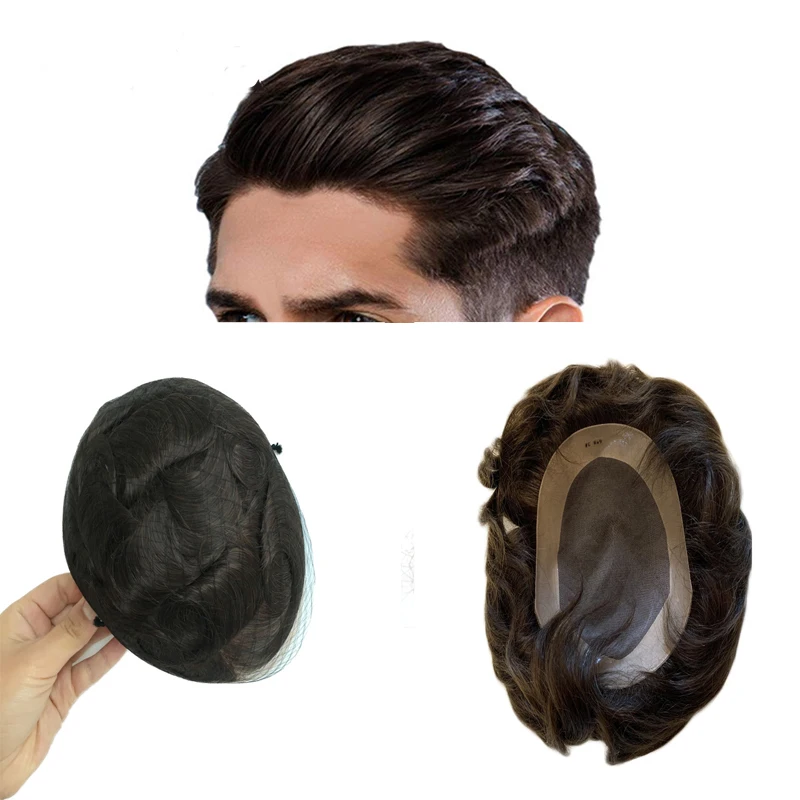 Mens Toupee 100% Human Remy Indian Hair Black Replacement System Hair Topper Pieces For Men with PU Base Size Natural Hairline
Mens Toupee 100% Human Remy Indian Hair Black Replacement System Hair Topper Pieces For Men with PU Base Size Natural Hairline