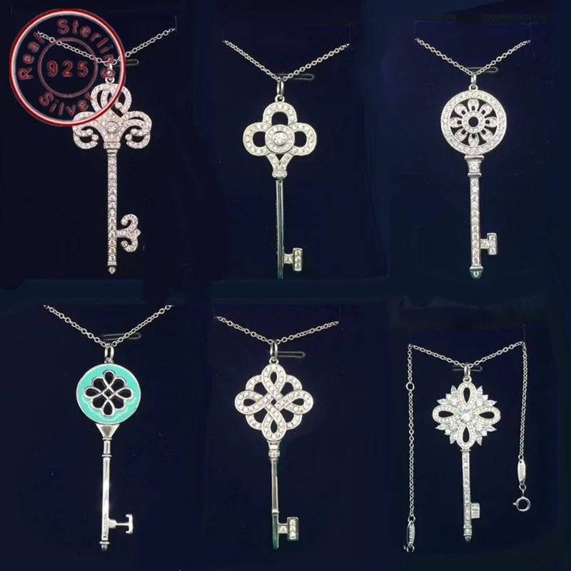 Necklace With%100 Sterling Silver 925 Original High-End key Pendant Rose Gold Ttiff Necklace Long Chain Christmas Couple Gifts
Necklace With%100 Sterling Silver 925 Original High-End key Pendant Rose Gold Ttiff Necklace Long Chain Christmas Couple Gifts