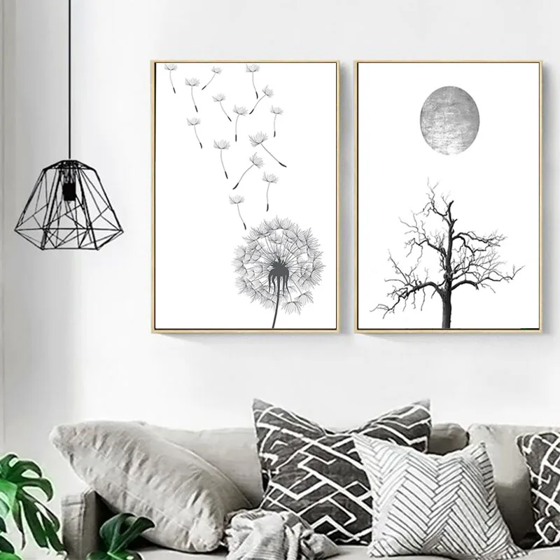 Black White Posters And Prints Watercolour Wall Art Canvas Painting Dandelion Nordic Poster Pictures For Living Room Home Decor
Black White Posters And Prints Watercolour Wall Art Canvas Painting Dandelion Nordic Poster Pictures For Living Room Home Decor