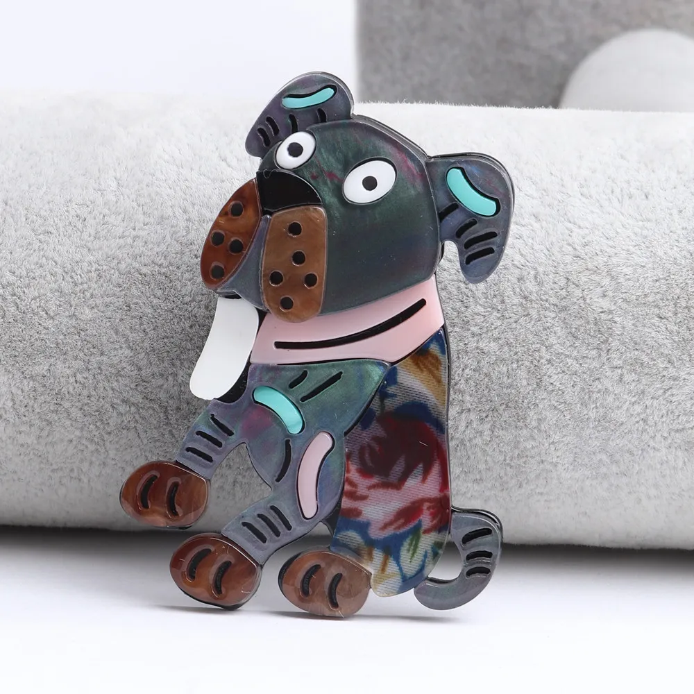 New Handmade Acrylic Dog Brooches For Women Kids Resin Animal Cute Colorful Brooch Corsage Pins Fashion Coat Dress Jewelry Gifts
New Handmade Acrylic Dog Brooches For Women Kids Resin Animal Cute Colorful Brooch Corsage Pins Fashion Coat Dress Jewelry Gifts