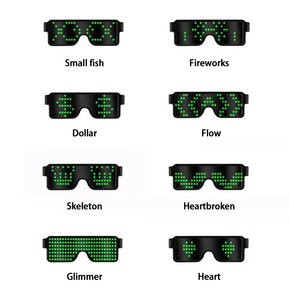 Multiple Languages Bluetooth LED Glasses 5 Color Light Glasses ABS Material Rechargeable For Birthday Party Concert Club
Multiple Languages Bluetooth LED Glasses 5 Color Light Glasses ABS Material Rechargeable For Birthday Party Concert Club