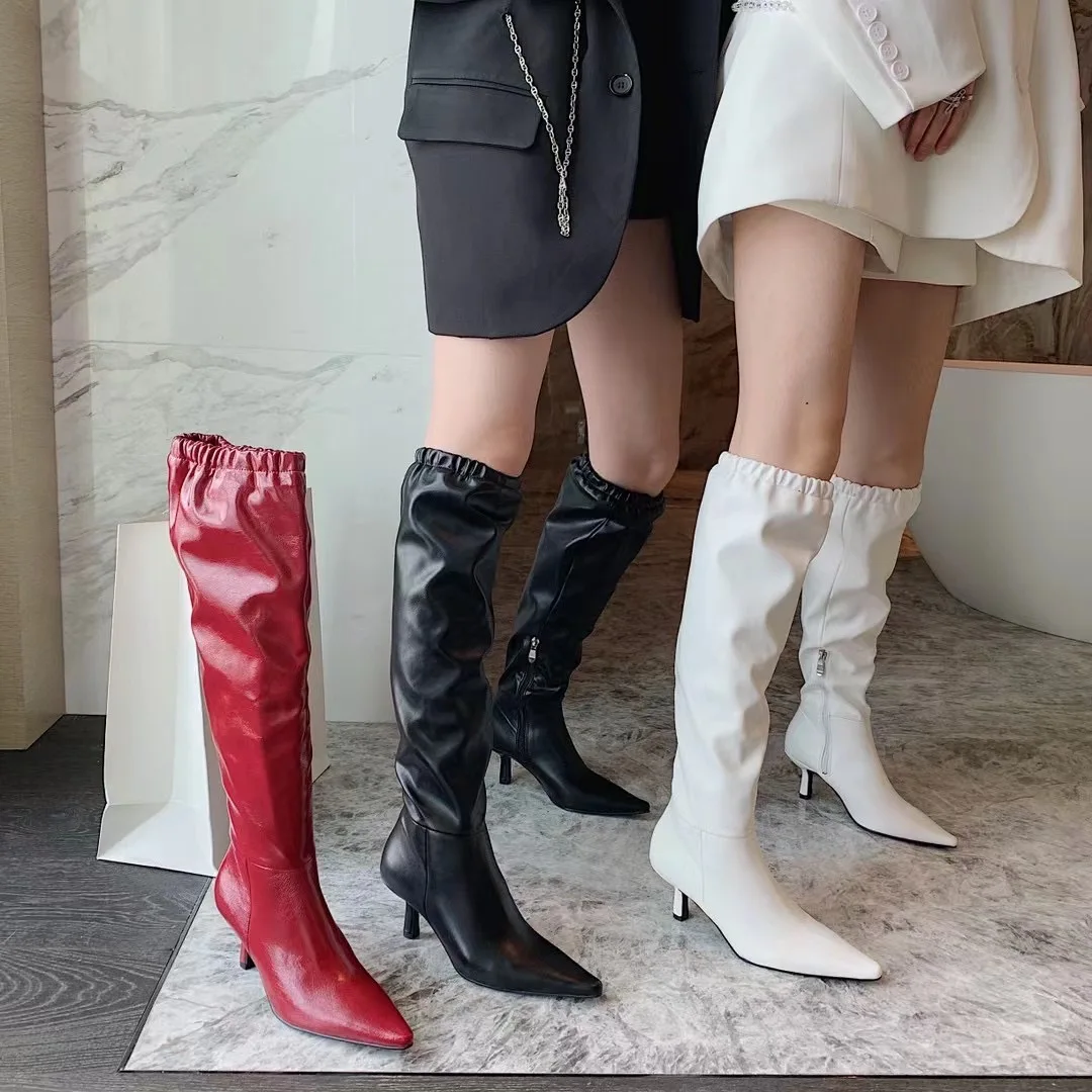 Женские высокие сапоги до колена с острым носком, боковые женские сапоги на тонком высоком каблуке, красные/черные/белые вечерние зимние са...
Женские высокие сапоги до колена с острым носком, боковые женские сапоги на тонком высоком каблуке, красные/черные/белые вечерние зимние са...