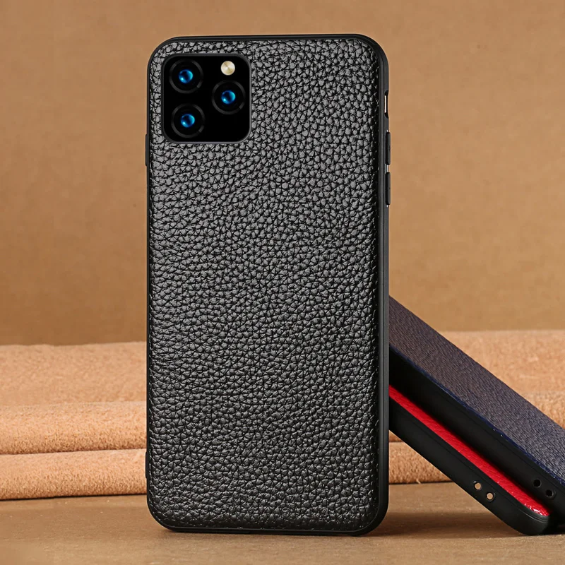 Genuine Leather Mobile Phone case for iphone 11 11Pro 11 Pro Max X XR XS Max 6 6S 7 8 plus se 5 360 Full protective Litchi Grain 
Genuine Leather Mobile Phone case for iphone 11 11Pro 11 Pro Max X XR XS Max 6 6S 7 8 plus se 5 360 Full protective Litchi Grain