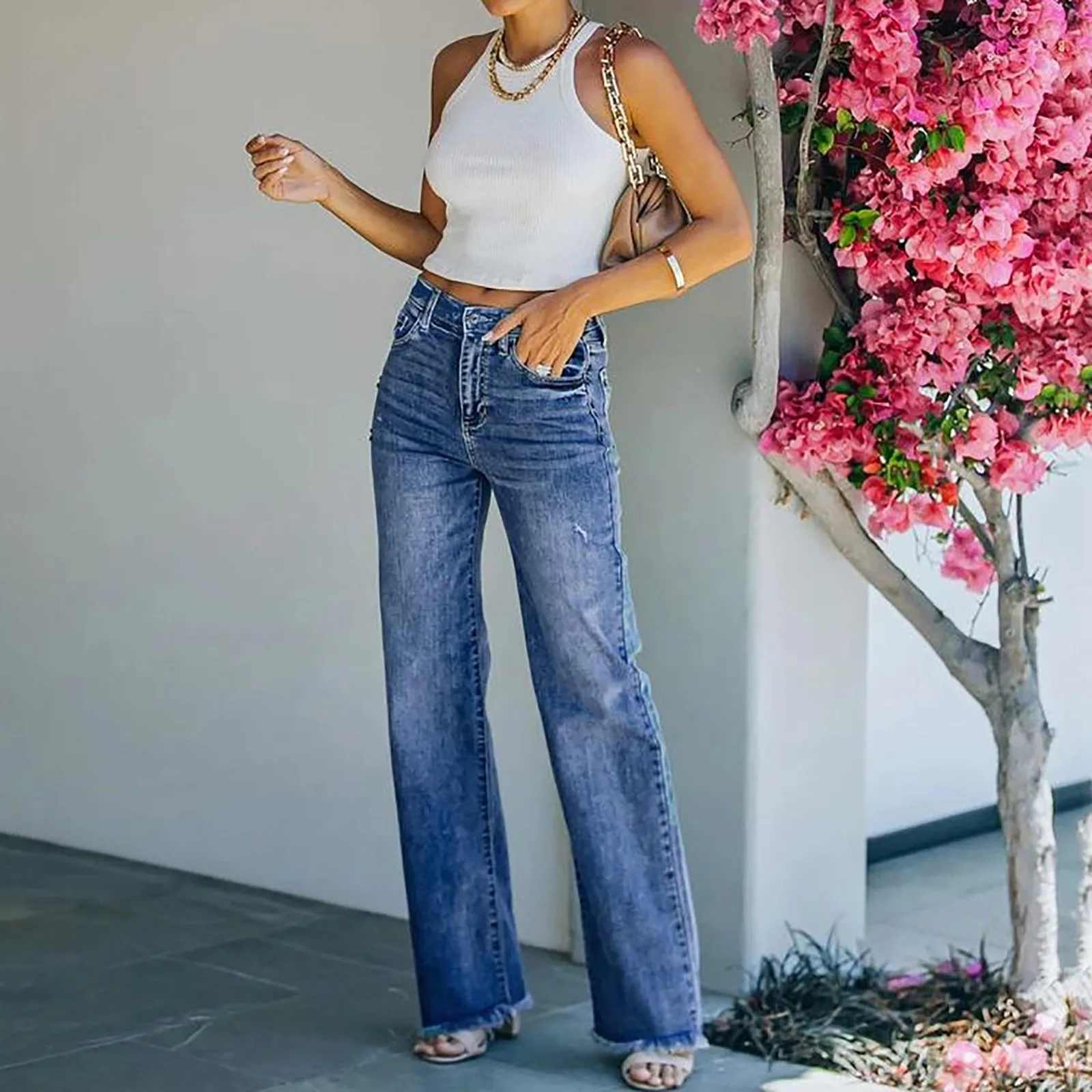 Jeans Women Vintage High Waist Wide Leg Denim Trousers All-match Loose Fashion Streetwear Pants Harajuku Womens Trousers broek
Jeans Women Vintage High Waist Wide Leg Denim Trousers All-match Loose Fashion Streetwear Pants Harajuku Womens Trousers broek