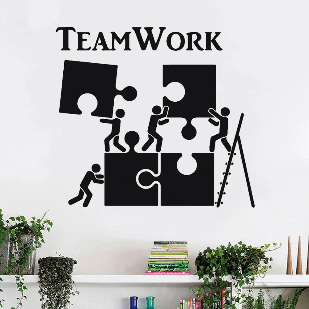 WJWY Teamwork Motivation Decor For Office Worker Puzzle Wall Stickers Modern Interior Wall Decoration Art Vinyl Wall Decal
WJWY Teamwork Motivation Decor For Office Worker Puzzle Wall Stickers Modern Interior Wall Decoration Art Vinyl Wall Decal