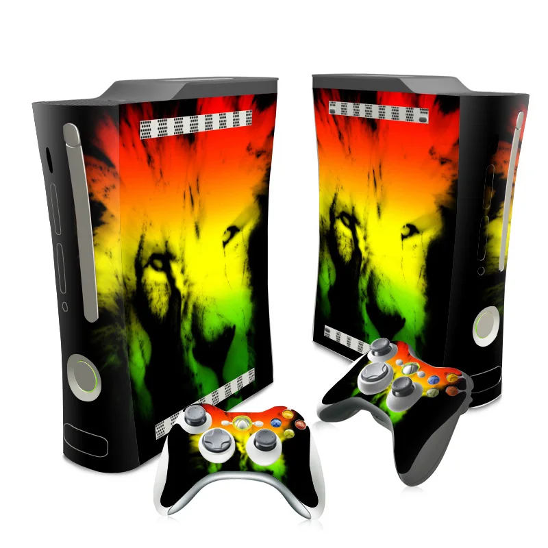 Новейший дизайн для Xbox 360 наклейка XBOX Виниловая на кожу и 2 контроллера наклейка- |