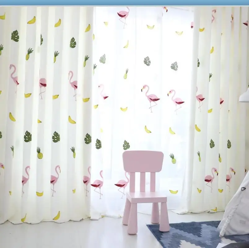Nordic Curtains For Living Dining Room Bedroom Modern Cartoon Children's Bedroom Curtains Thickened Flamingo Embroidery Curtains
Nordic Curtains For Living Dining Room Bedroom Modern Cartoon Children's Bedroom Curtains Thickened Flamingo Embroidery Curtains