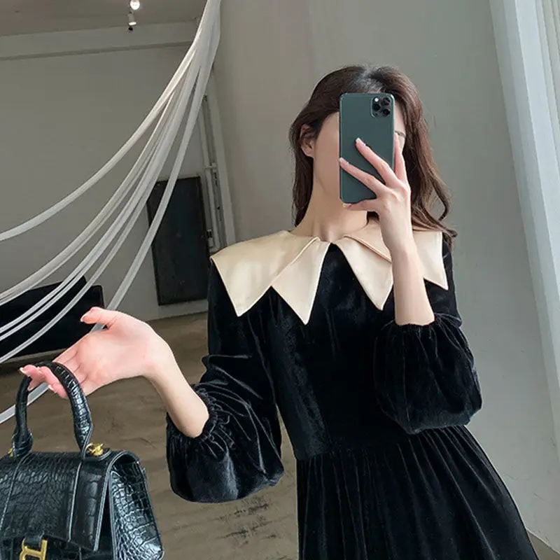 Women Dresses New Long Dress Velvet Dress for Women Autumn Winter Vestido De Mujer
Women Dresses New Long Dress Velvet Dress for Women Autumn Winter Vestido De Mujer