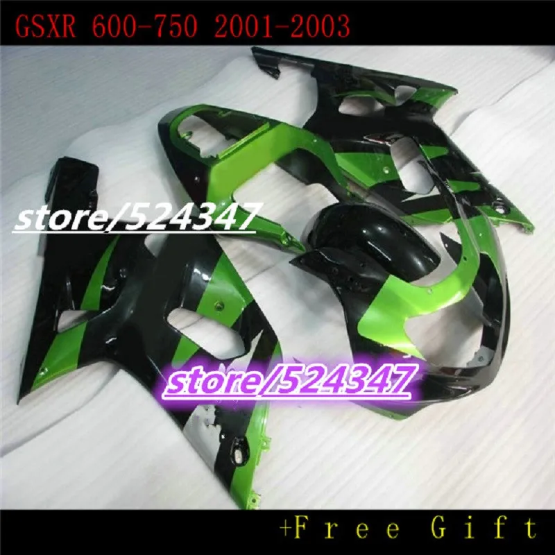 Fit Motorcycle Fairing kits for SUZUKI K1 K2 GSXR600 750 2001 2002 2003 green black fairings GSXR750 GSXR 600 01-03
Fit Motorcycle Fairing kits for SUZUKI K1 K2 GSXR600 750 2001 2002 2003 green black fairings GSXR750 GSXR 600 01-03