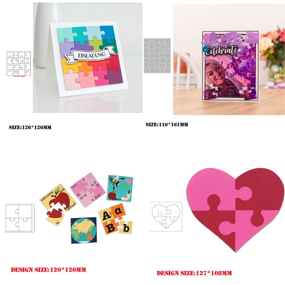 New Metal Cutting Dies For 2021 DIY Scrapbooking Puzzle Square Heart Paper Card Template Decorative Crafts Embossing Stencils
New Metal Cutting Dies For 2021 DIY Scrapbooking Puzzle Square Heart Paper Card Template Decorative Crafts Embossing Stencils