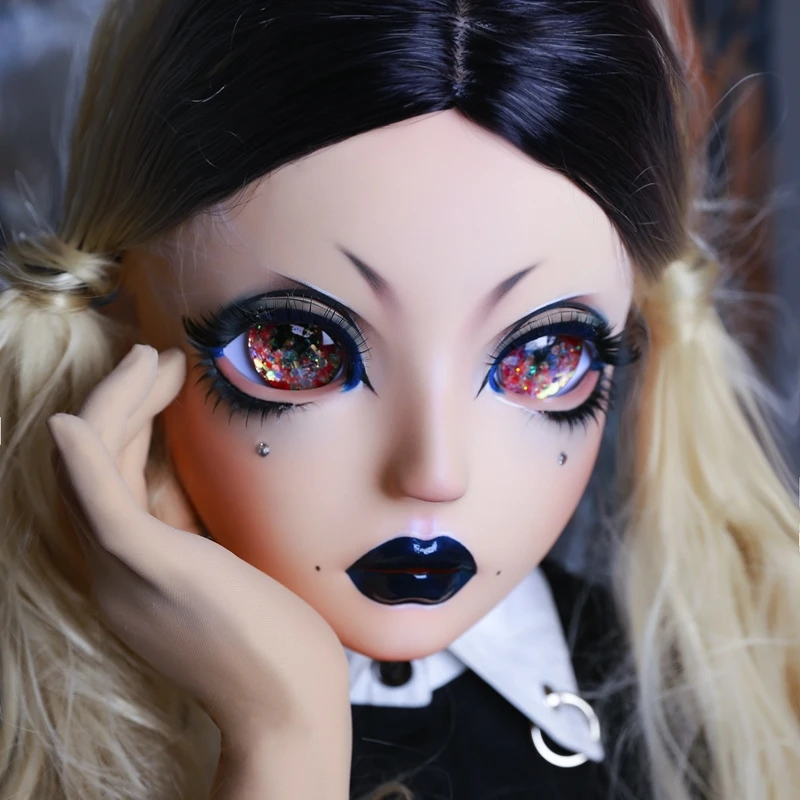 (HIDOLLS 14) Handmade Female Girl Silica Resin Half Head Cosplay Japanese Role Play BJD Kigurumi Masks Crossdresser Doll Mask
(HIDOLLS 14) Handmade Female Girl Silica Resin Half Head Cosplay Japanese Role Play BJD Kigurumi Masks Crossdresser Doll Mask