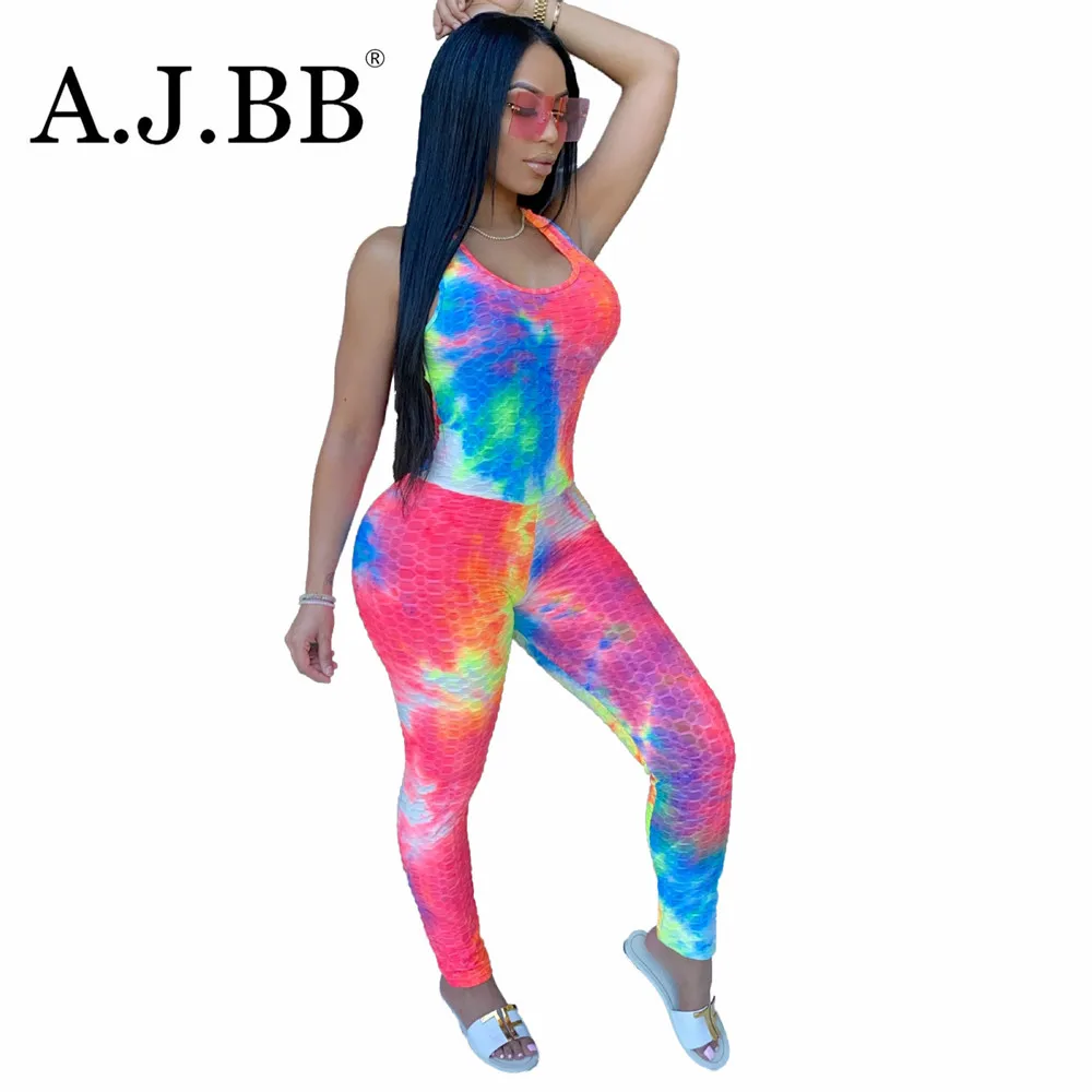 2020 new sexy tie dye printed nightclub Jumpsuit fashion slim fit U-neck sleeveless women's suspender vest pants
2020 new sexy tie dye printed nightclub Jumpsuit fashion slim fit U-neck sleeveless women's suspender vest pants