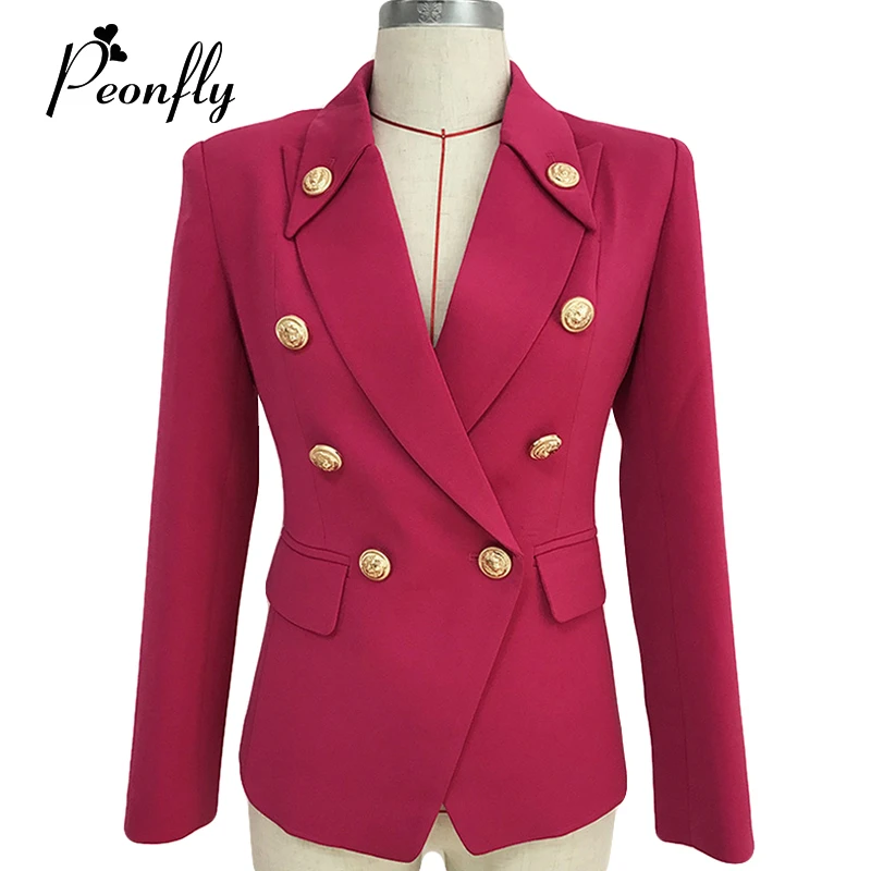 Color Solid Peonfly Elegant Blazer Women Double Breasted Pocket Notched Blazer Feminino Casual Slim Coat Plus Size
Color Solid Peonfly Elegant Blazer Women Double Breasted Pocket Notched Blazer Feminino Casual Slim Coat Plus Size