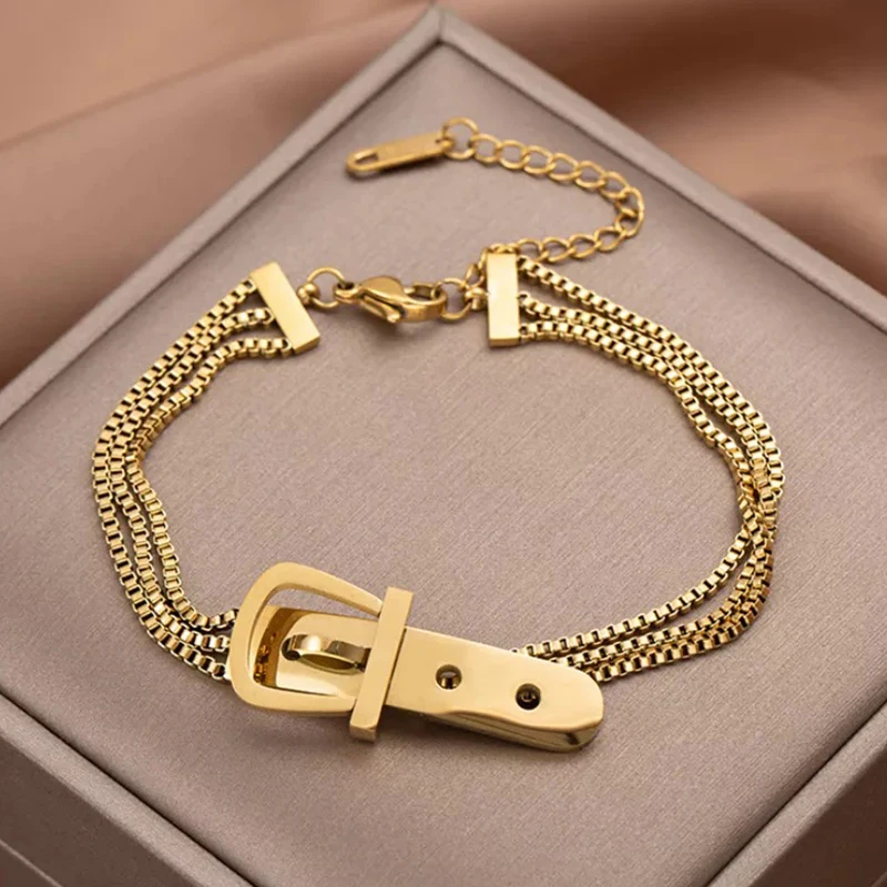 Женский многослойный браслет из нержавеющей стали
Женский многослойный браслет из нержавеющей стали