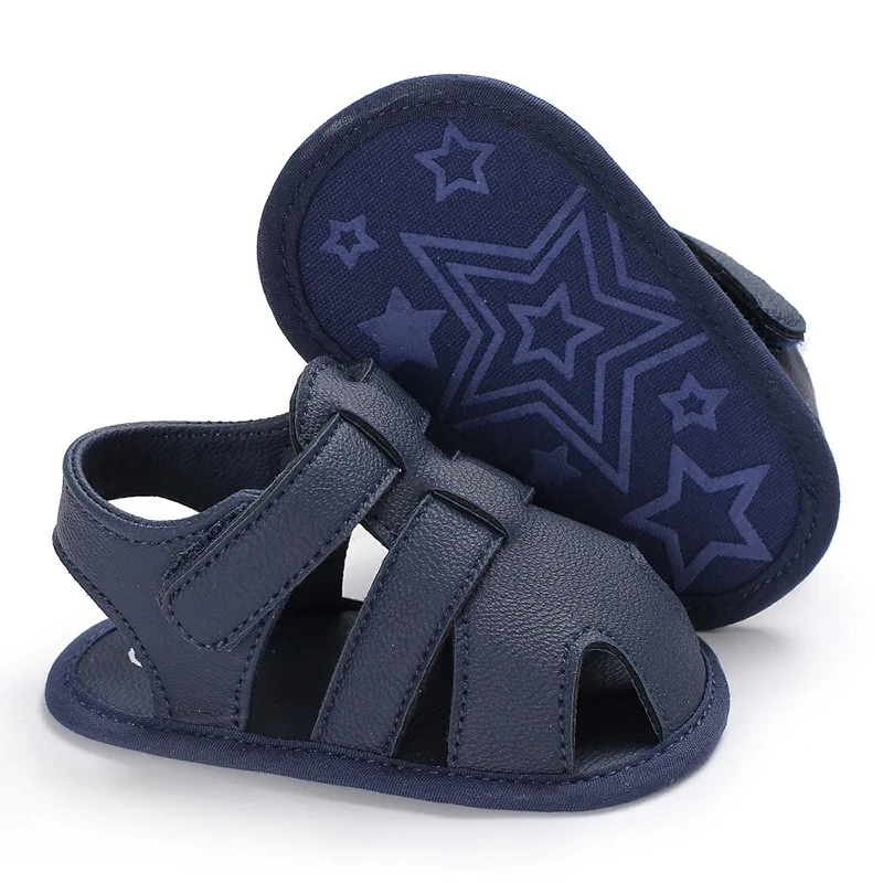 Stylish Baby Boys Sandals Summer Solid Color Toddler Slip-On Shoes Baby PU Leather Sandals 0-18 Months
Stylish Baby Boys Sandals Summer Solid Color Toddler Slip-On Shoes Baby PU Leather Sandals 0-18 Months