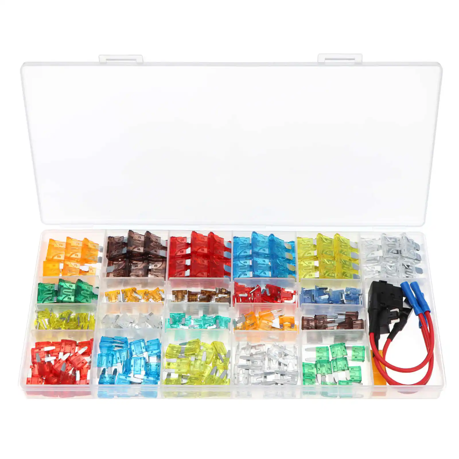 330Pcs Mini Fuse Car Blade Fuse Assortment Kit Different Size 5/7.5/10/15/20/25/30AMP Zinc Alloy Blade Car Auto Truck Fuse Kits
330Pcs Mini Fuse Car Blade Fuse Assortment Kit Different Size 5/7.5/10/15/20/25/30AMP Zinc Alloy Blade Car Auto Truck Fuse Kits