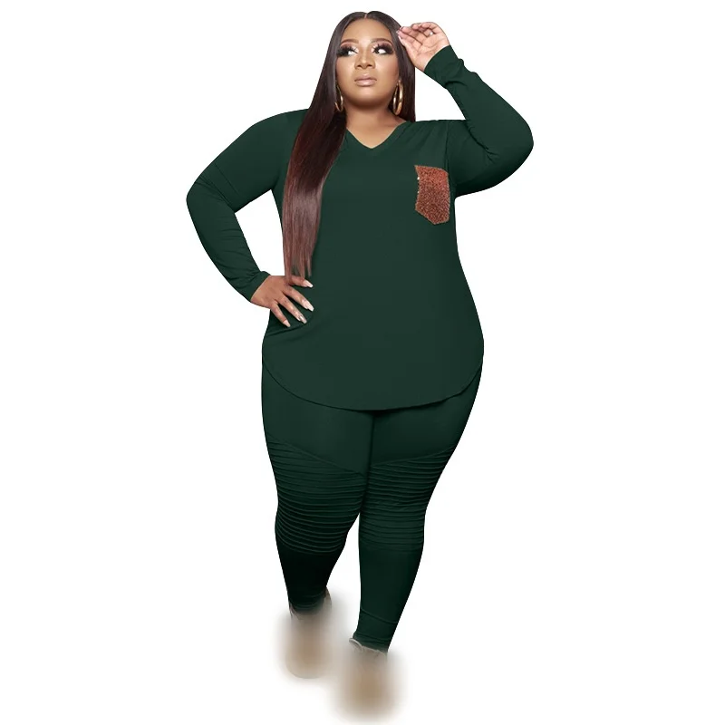 Big Beautiful Women Pants Set Long Sleeve T Shirt+Pencil Pants Outfits Suit Plus Size Women Streetwear Two Piece Sets
Big Beautiful Women Pants Set Long Sleeve T Shirt+Pencil Pants Outfits Suit Plus Size Women Streetwear Two Piece Sets