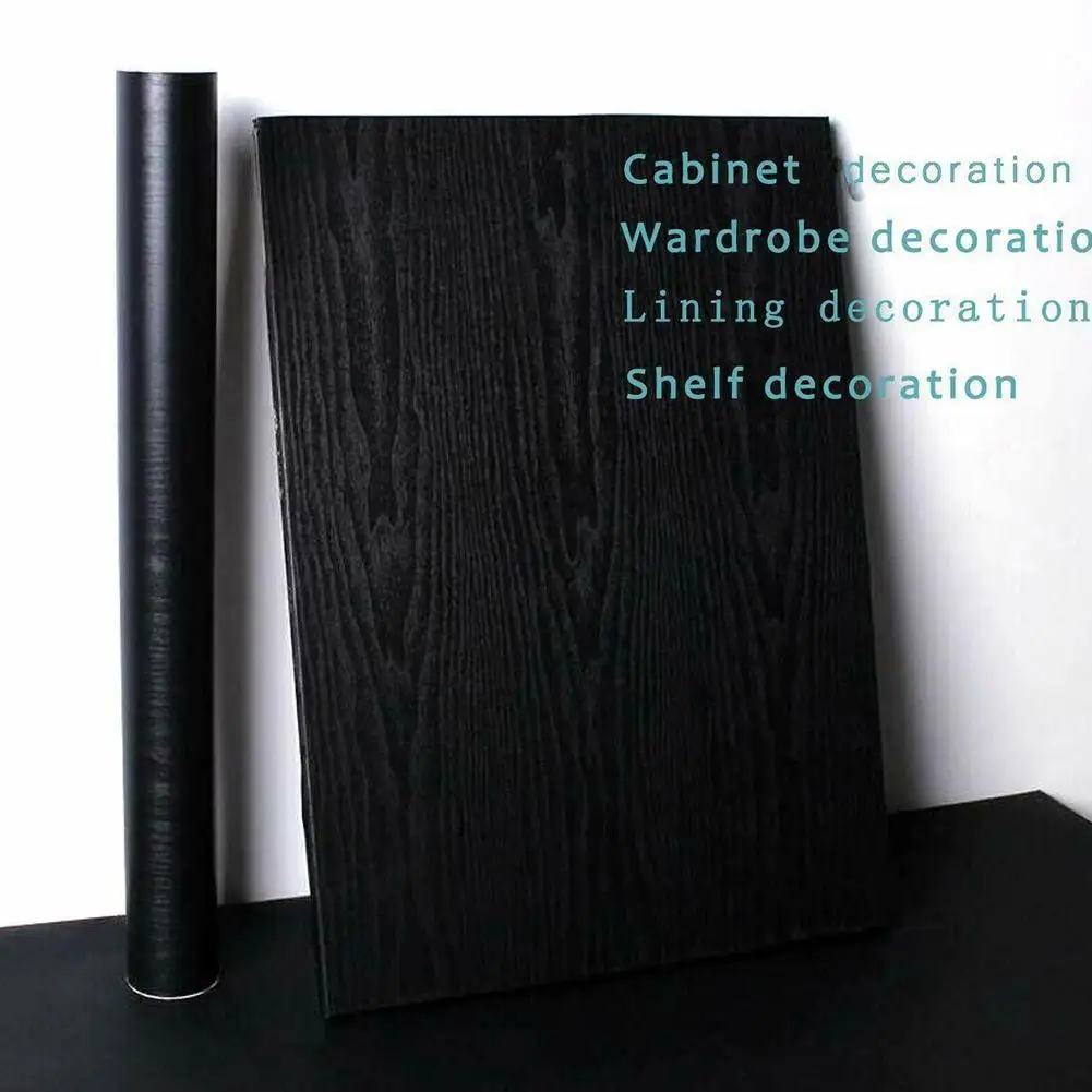 2M Black Wood Grain Wallpaper PVC Waterproof Self-adhesive Wall Stickers Doors Desk Cabinet Modern Furniture Decorative Sticker
2M Black Wood Grain Wallpaper PVC Waterproof Self-adhesive Wall Stickers Doors Desk Cabinet Modern Furniture Decorative Sticker