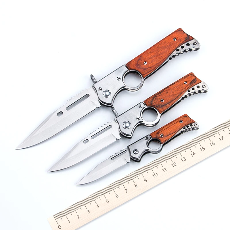 Folding Pocket Knife Wood Handle Survival Tactical Knife With LED Light Outdoor Camping Hunting Knives For Self-defense EDC Tool
Folding Pocket Knife Wood Handle Survival Tactical Knife With LED Light Outdoor Camping Hunting Knives For Self-defense EDC Tool