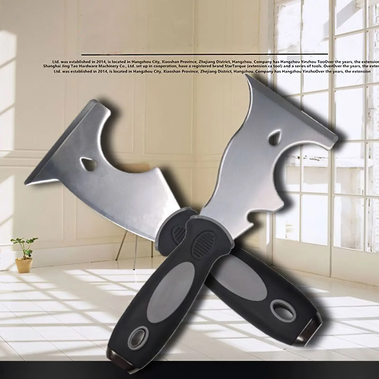 Stainless Steel Paint Scraper Durable Aging-Proof Putty Scraper Spackle Tool Rust-Proof Painters Knife With Ergonomic Handle
Stainless Steel Paint Scraper Durable Aging-Proof Putty Scraper Spackle Tool Rust-Proof Painters Knife With Ergonomic Handle