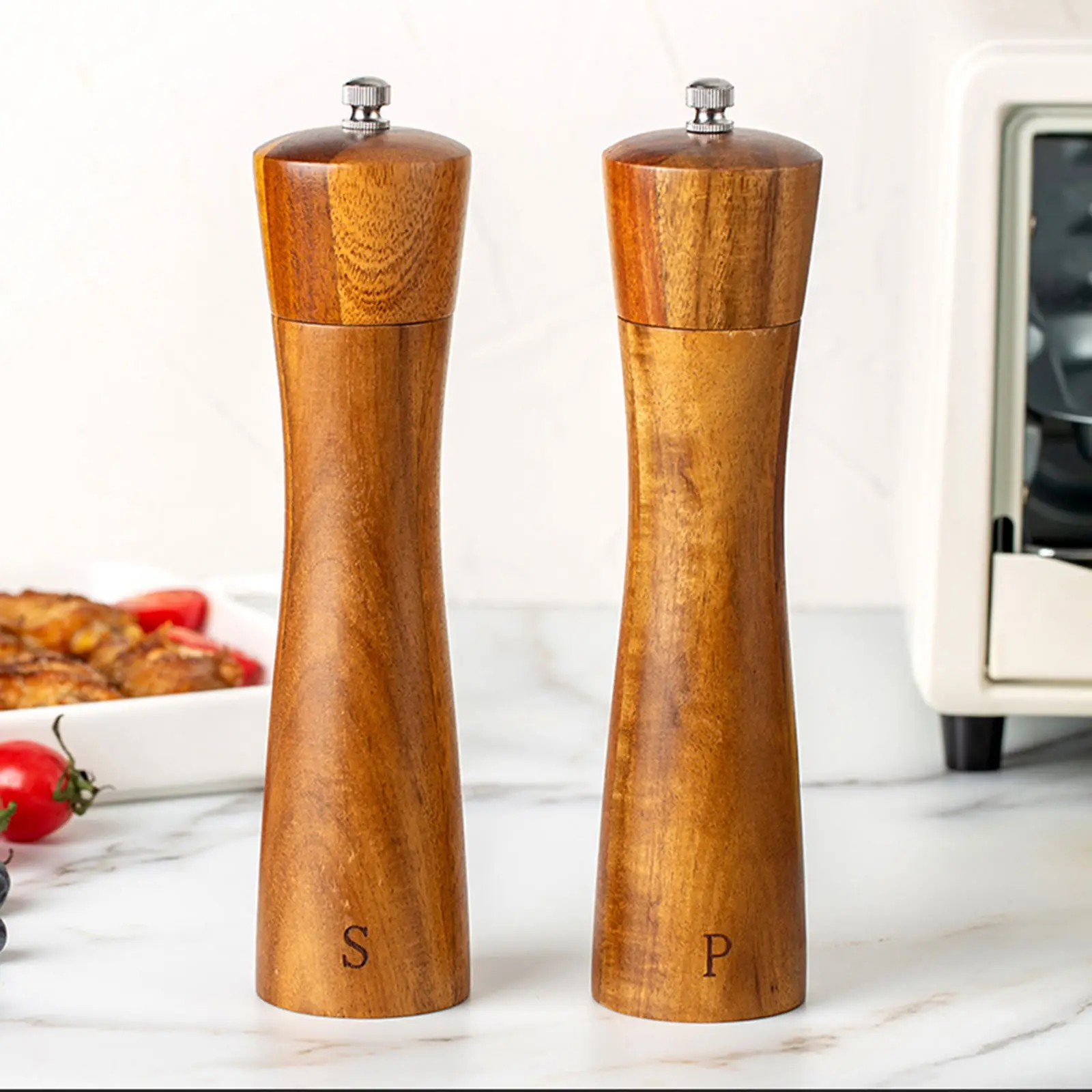 Мельница деревянная для соли и перца, многоразовая мельница с мелким и крупным помолом для кухни
Мельница деревянная для соли и перца, многоразовая мельница с мелким и крупным помолом для кухни