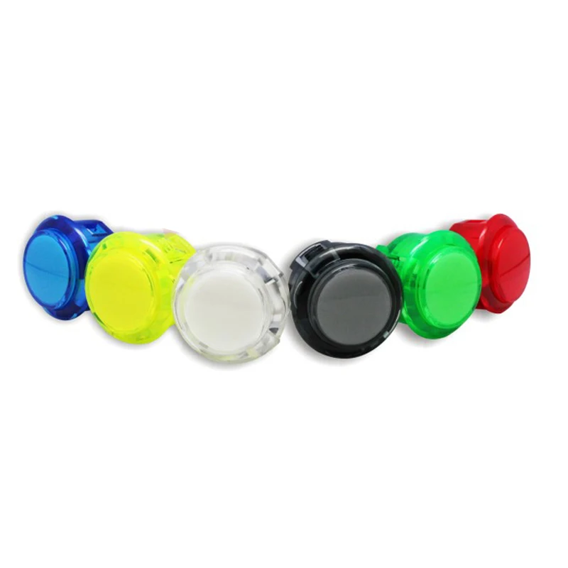 Оригинальные кнопки Sanwa OBSC-30 6 шт. цветные прозрачные для Аркада jamma mame игровые