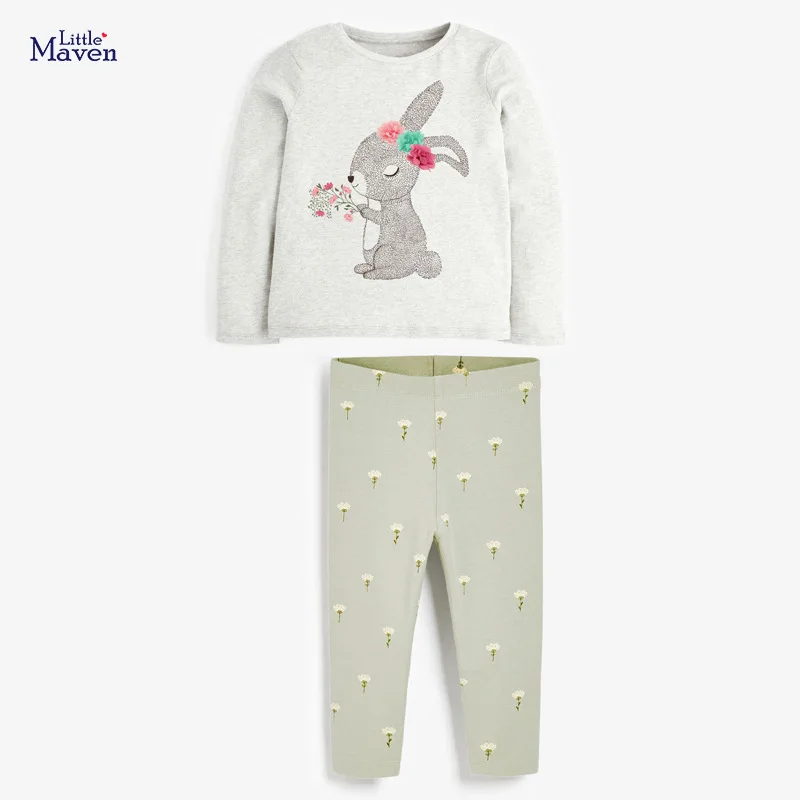 Little Maven Children Set 2021 New Autumn Casual Cotton Fall Clothes Brand Long Sleeve Bunny Applique Shirt + Print Pants 20568
Little Maven Children Set 2021 New Autumn Casual Cotton Fall Clothes Brand Long Sleeve Bunny Applique Shirt + Print Pants 20568