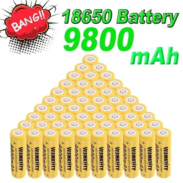 9800mAh 18650 Battery 3.7V Rechargeable Li Ion Battery for LED Flashlight Battery Wholesale
9800mAh 18650 Battery 3.7V Rechargeable Li Ion Battery for LED Flashlight Battery Wholesale