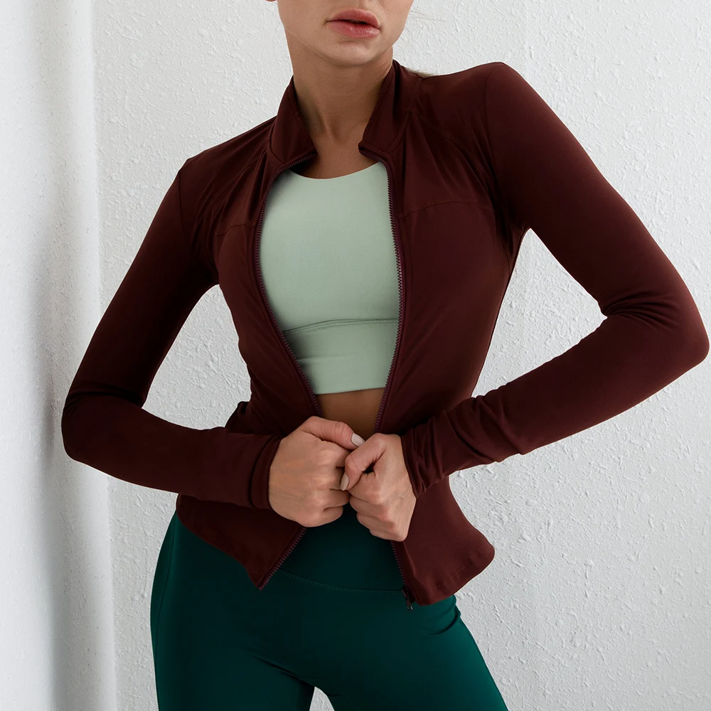 Yoga Fitness Sportswear Women Slim High Stretch Stand Collar Cardigan Zipper Sports Long Sleeve Top Running Fitness Sport Jacket
Yoga Fitness Sportswear Women Slim High Stretch Stand Collar Cardigan Zipper Sports Long Sleeve Top Running Fitness Sport Jacket