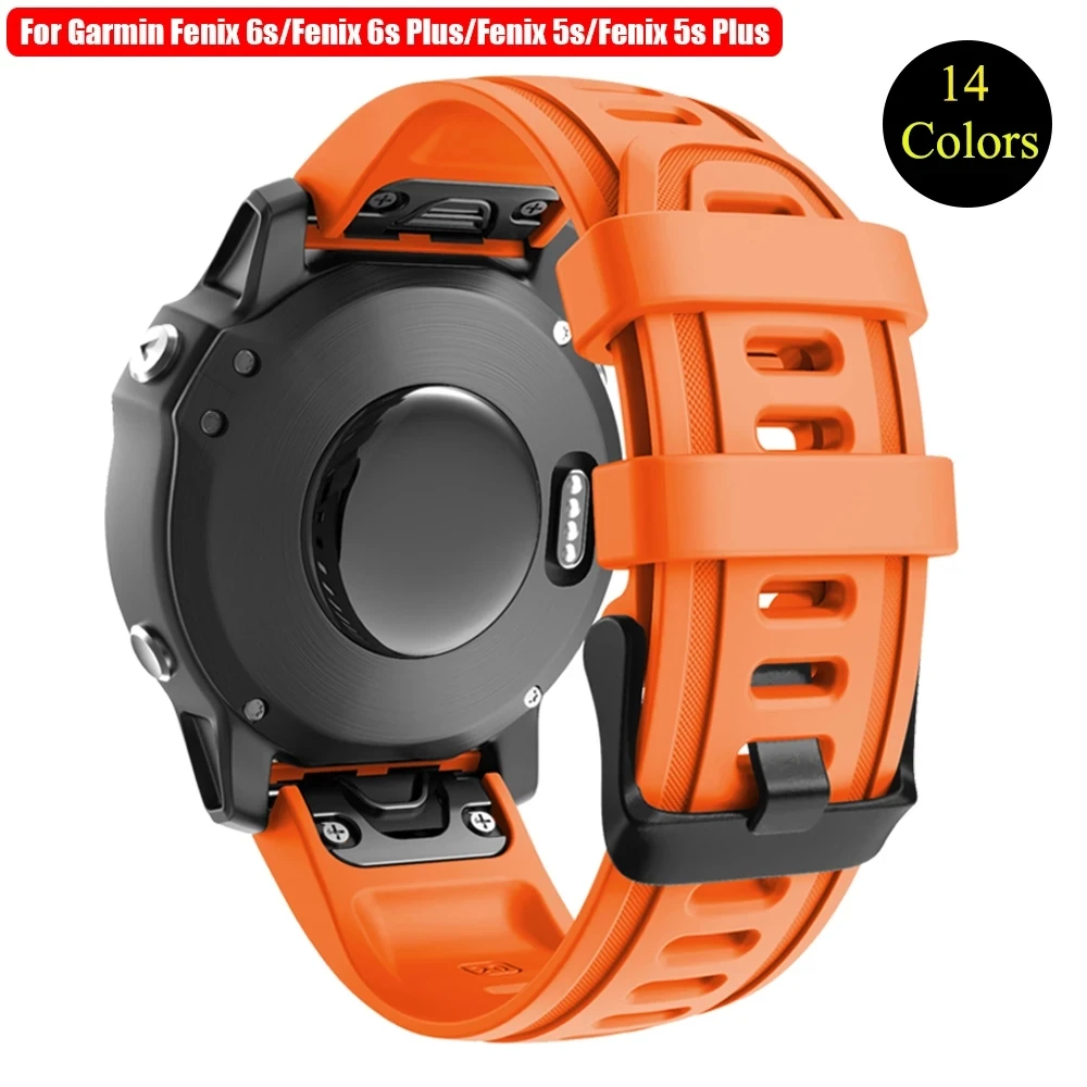 For Garmin Fenix 6s/Fenix 6s Pro/Fenix 5s/Fenix 5s Plus 20MM Easyfit Sport Silicone Rubber Watch Band Strap for Fenix 6s/6s Pro
For Garmin Fenix 6s/Fenix 6s Pro/Fenix 5s/Fenix 5s Plus 20MM Easyfit Sport Silicone Rubber Watch Band Strap for Fenix 6s/6s Pro