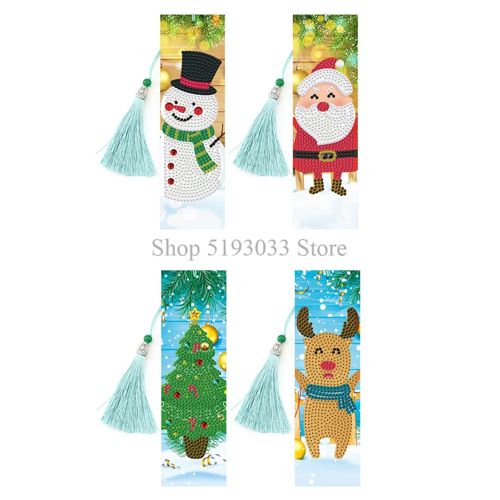 4pcs 5D DIY Special Shaped Diamond Painting Leather Bookmark Diamond Embroidery Craft Tassel Book Marks For Books Christmas Gift
4pcs 5D DIY Special Shaped Diamond Painting Leather Bookmark Diamond Embroidery Craft Tassel Book Marks For Books Christmas Gift