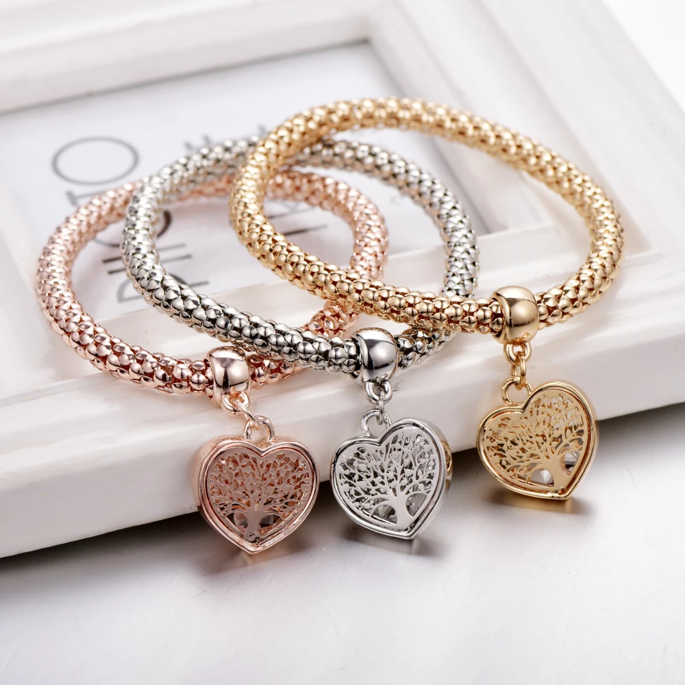 "TREE OF LIFE" Heart edition Charm Bracelets For Women Gold Color Ethnic Love Crystal Bracelets & Bangles Beloved
"TREE OF LIFE" Heart edition Charm Bracelets For Women Gold Color Ethnic Love Crystal Bracelets & Bangles Beloved