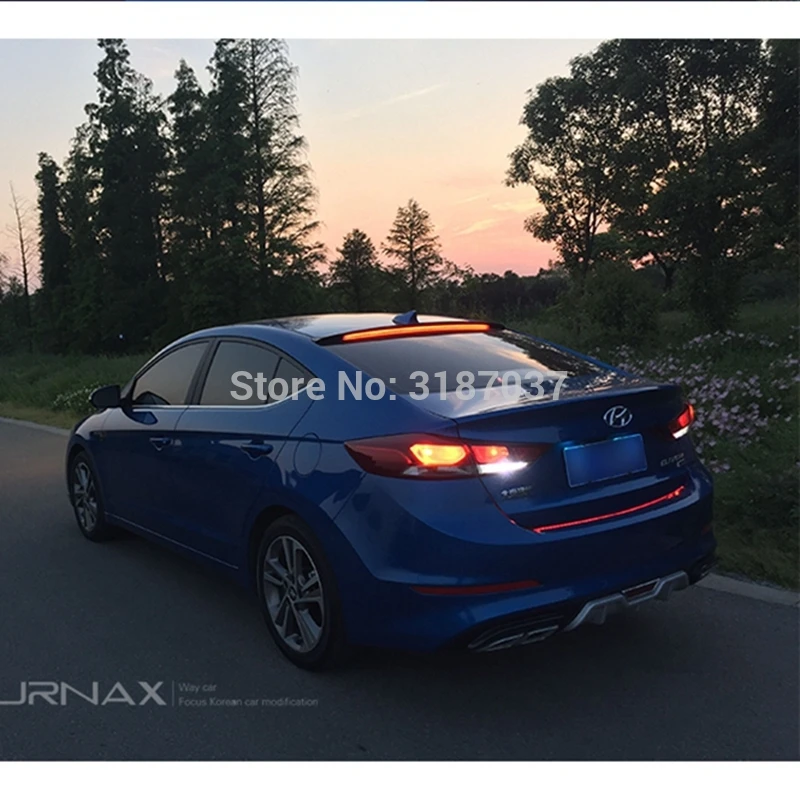 Спойлер для hyundai elantra 2016-2018, светодиодный, АБС-пластик, блеск, черный цвет, задний спойлер на крыло, крышу багажник, крышка для ботинка, Стайлинг автомобиля 
Спойлер для hyundai elantra 2016-2018, светодиодный, АБС-пластик, блеск, черный цвет, задний спойлер на крыло, крышу багажник, крышка для ботинка, Стайлинг автомобиля
