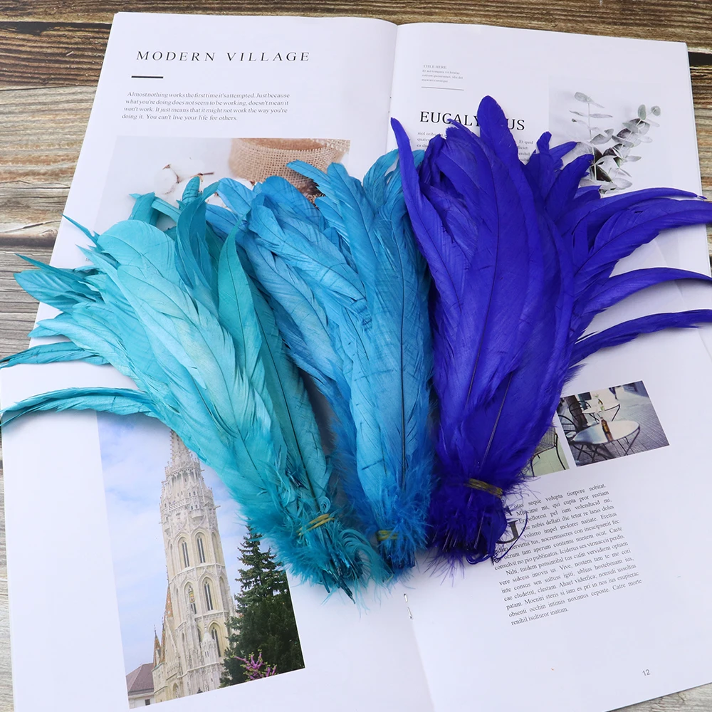 Wholesale 100pcs/Lot Natural Cock Rooster Tail Feathers 25-30/30-35/35-40 cm Plume Crafts For Stage Performance Sewing Clothing
Wholesale 100pcs/Lot Natural Cock Rooster Tail Feathers 25-30/30-35/35-40 cm Plume Crafts For Stage Performance Sewing Clothing