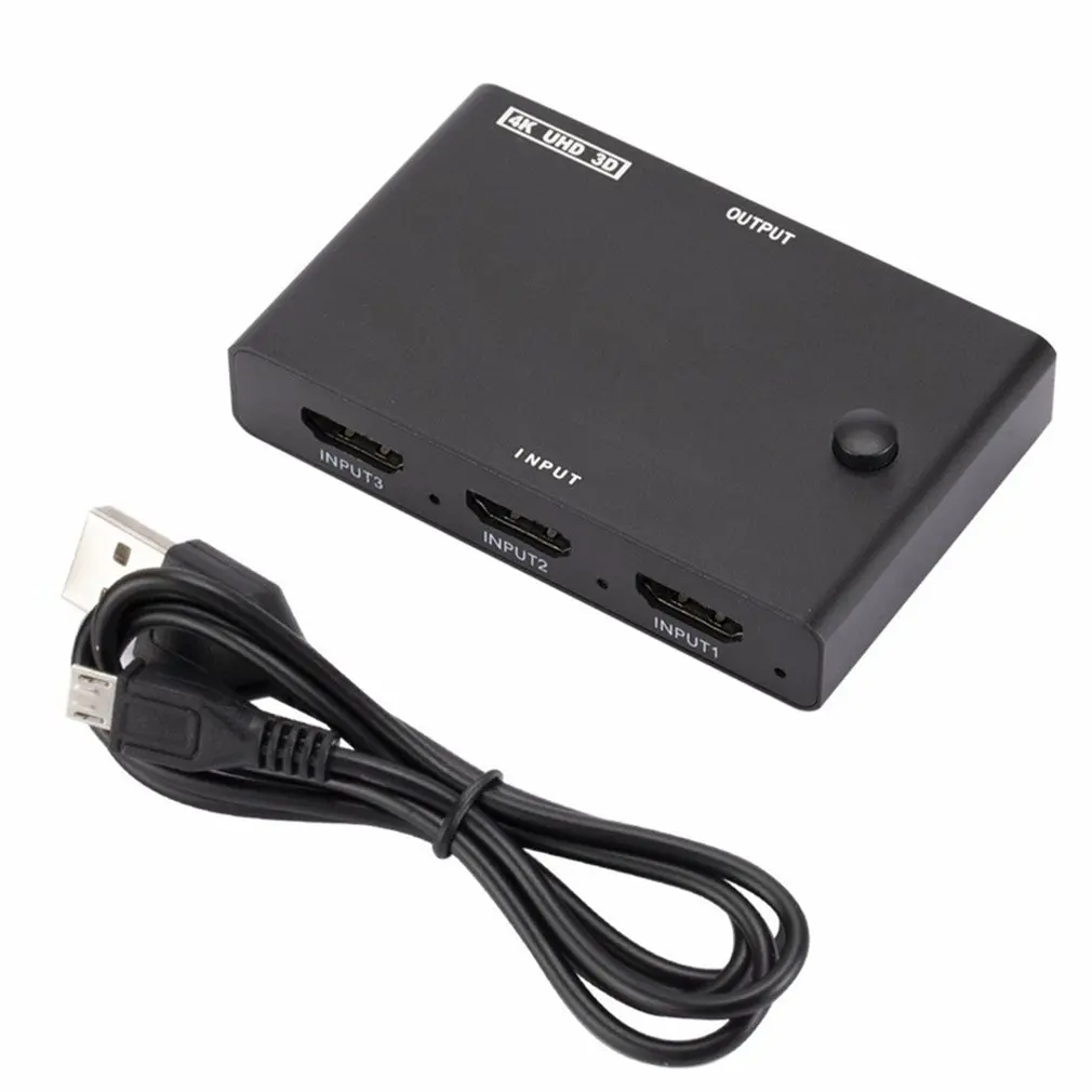 Video Switcher HDMI-compatible Three-in And One-out Switch Support 4K High-definition Video Switcher Converter Adapter
Video Switcher HDMI-compatible Three-in And One-out Switch Support 4K High-definition Video Switcher Converter Adapter