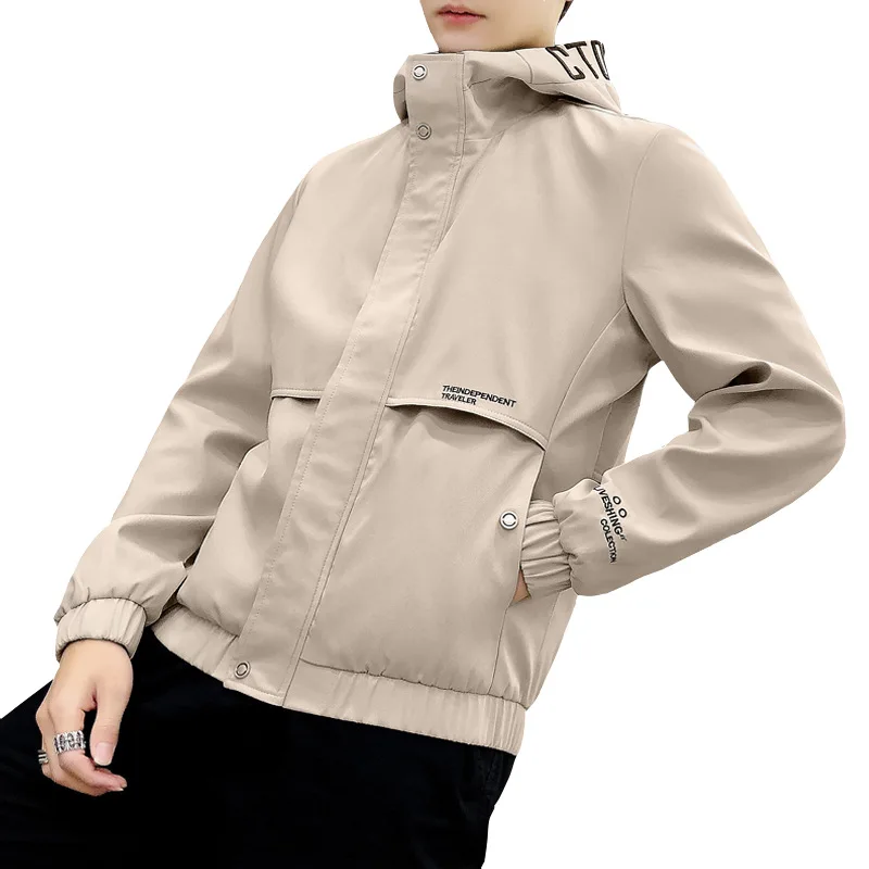 Jackets men spring new youth handsome hooded jacket men's casual clothes
Jackets men spring new youth handsome hooded jacket men's casual clothes