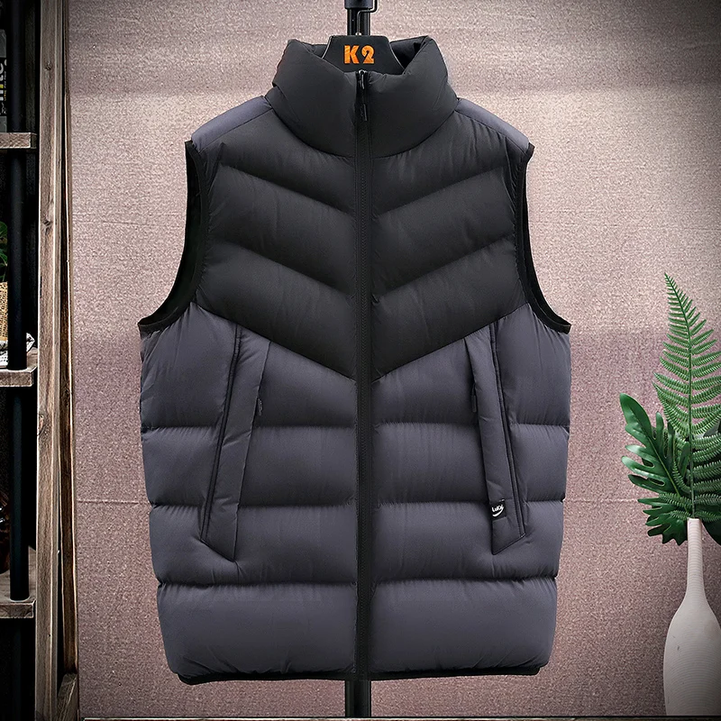 Mens Vest Jacket 2021 New Winter Warm Sleeveless Jackets Male Winter Designer Waistcoat Vest Plus Size 8XL Veste Homme Clothing
Mens Vest Jacket 2021 New Winter Warm Sleeveless Jackets Male Winter Designer Waistcoat Vest Plus Size 8XL Veste Homme Clothing