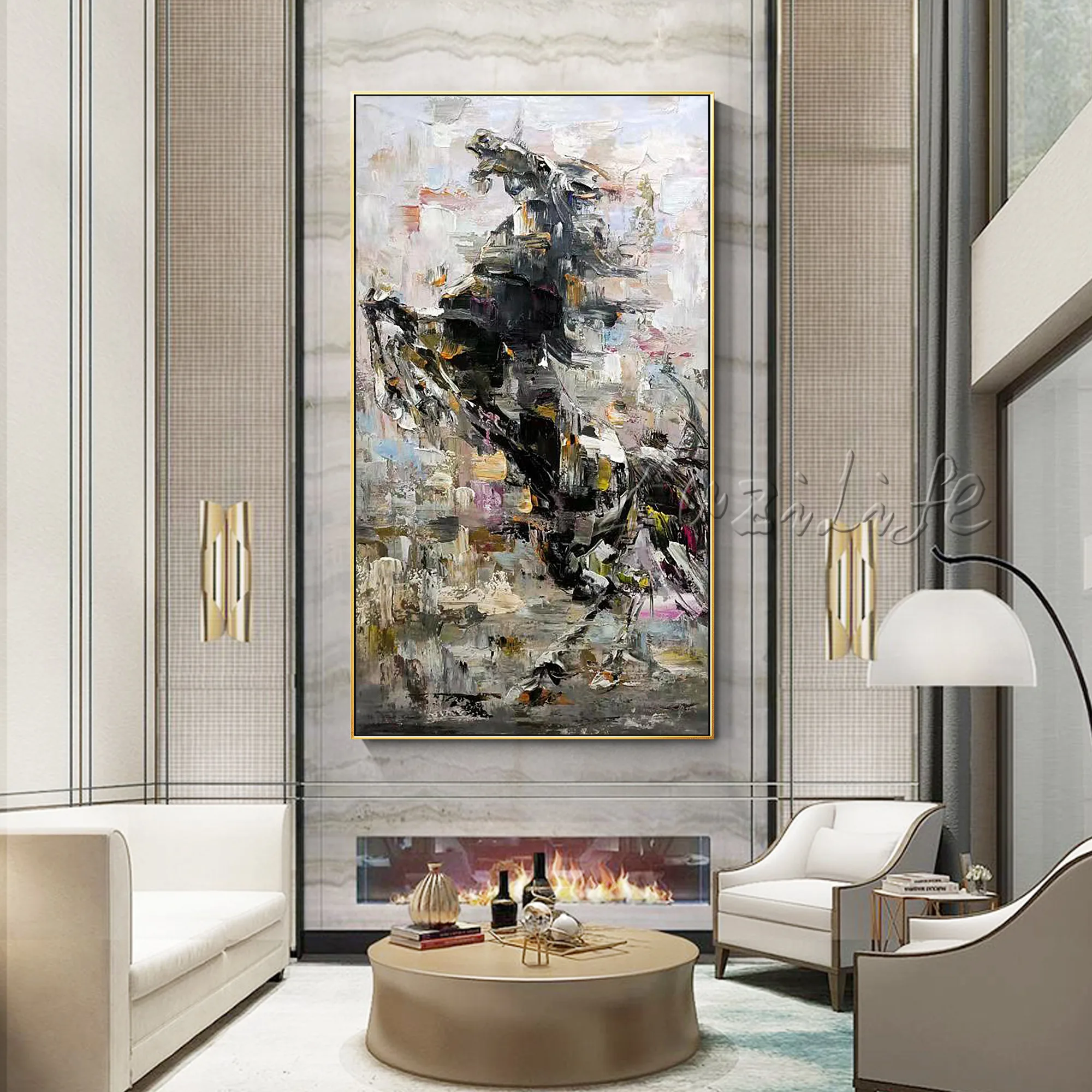 Abstract Black Horse Animal Oil Painting Wall Art Picture Printed on Canvas pictures for living room decoration modern
Abstract Black Horse Animal Oil Painting Wall Art Picture Printed on Canvas pictures for living room decoration modern