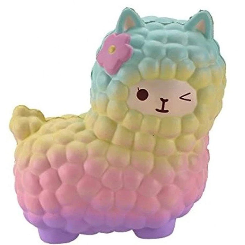 

jumbo sheep alpaca squishy cute galaxy slow rising animal squishy squish wholesale exquisite kids gift 2021 new Unzip the toy