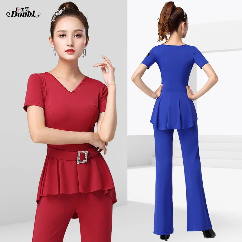 DOUBL Latin dance clothes suit fashion 2020 new CHACHA Rumba Samba danceset practise top & trousers social danceset Dancewear
DOUBL Latin dance clothes suit fashion 2020 new CHACHA Rumba Samba danceset practise top & trousers social danceset Dancewear