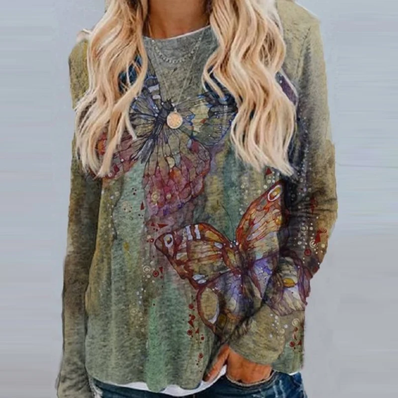 Autumn Casual O-Neck Long Sleeve Tops Women Pullovers 2021 New Fashion Printed Loose Shirts All-match Streetwears Lady Blouses
Autumn Casual O-Neck Long Sleeve Tops Women Pullovers 2021 New Fashion Printed Loose Shirts All-match Streetwears Lady Blouses