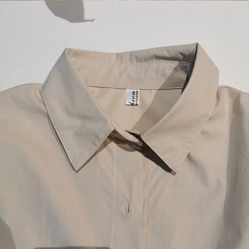Women Autumn Shirt Dress Japan Korea Fashion Asymmetrical Button Up Vestidos Lapel Long Sleeve Simple Office Loose Casual Dress
Women Autumn Shirt Dress Japan Korea Fashion Asymmetrical Button Up Vestidos Lapel Long Sleeve Simple Office Loose Casual Dress