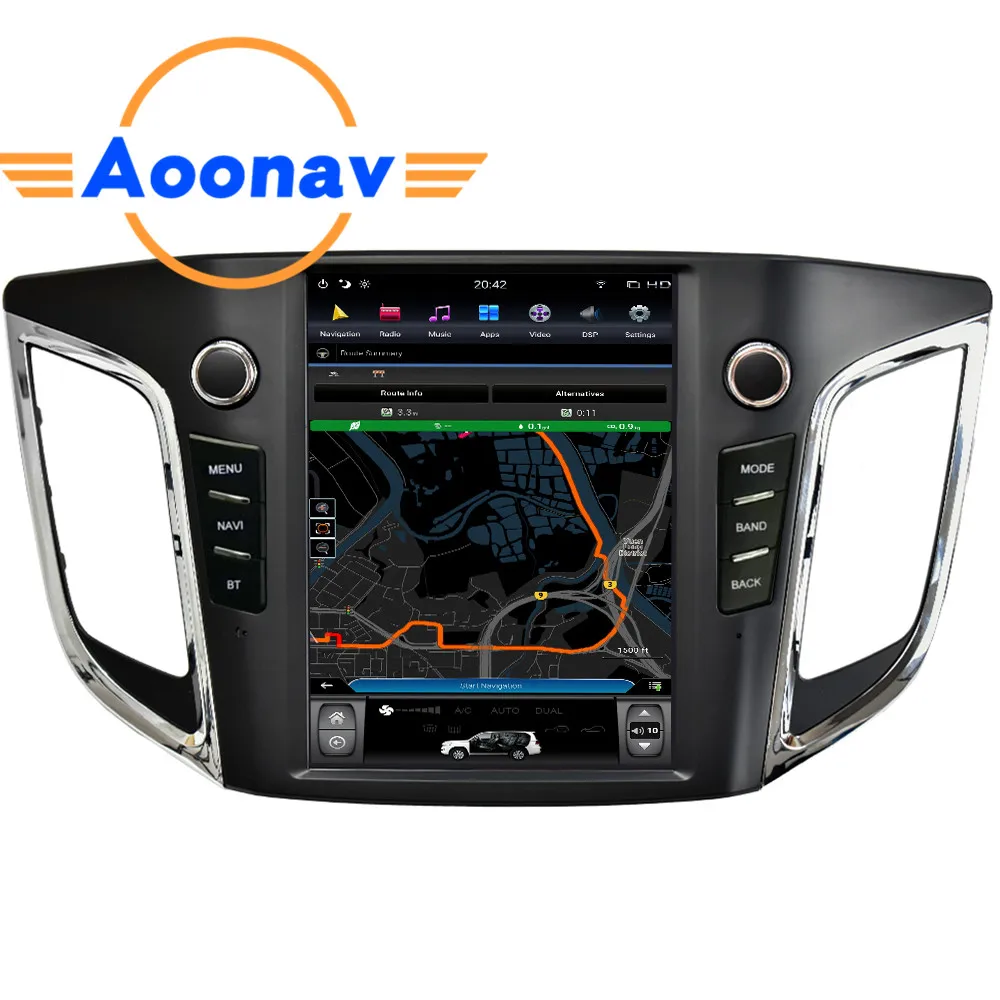 AOONAV 10,4 дюймов Автомобильный Авторадио dvd-плеер для-Hyundai IX25 Creta 2014-2018 GPS навигация вертикальный экран стерео Android 9,0
AOONAV 10,4 дюймов Автомобильный Авторадио dvd-плеер для-Hyundai IX25 Creta 2014-2018 GPS навигация вертикальный экран стерео Android 9,0