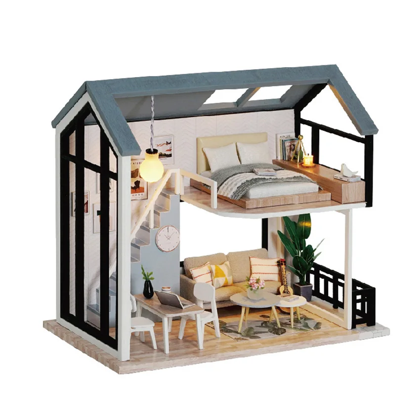 3D Wooden DIY Doll House Miniature Furniture Kits Handmade Dollhouse House Model Toy For Children Girl Birthday Gift Collecti
3D Wooden DIY Doll House Miniature Furniture Kits Handmade Dollhouse House Model Toy For Children Girl Birthday Gift Collecti