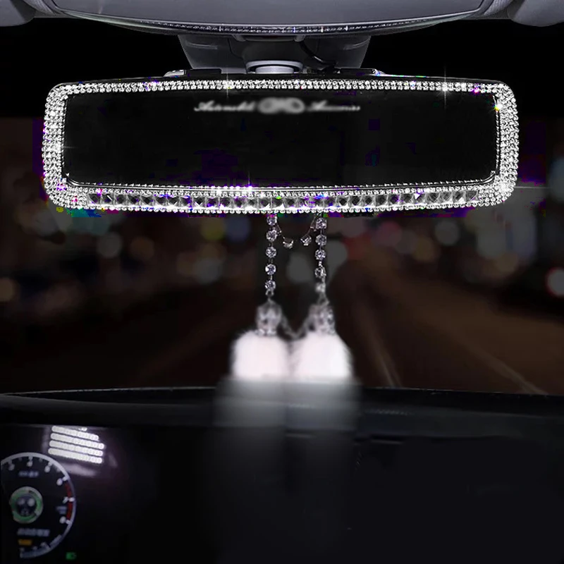 Diamond Car Interior Rearview Mirror Decoration Rhinestone Crystal Car Rear View Mirror Cover Auto Accessories for Girls Women
Diamond Car Interior Rearview Mirror Decoration Rhinestone Crystal Car Rear View Mirror Cover Auto Accessories for Girls Women