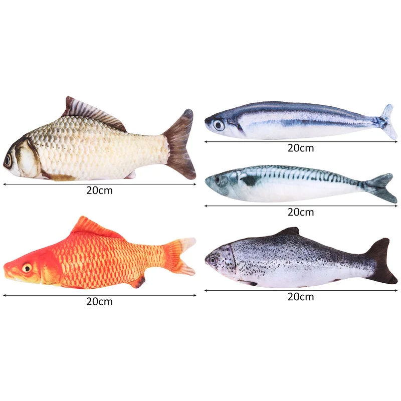 5PCS Catnip Fish Toys Pet Soft Plush 3D Fish Shape 20cm Length Cat Toy Interactive Gifts Fish Catnip Kitten Chewing Playing Toys
5PCS Catnip Fish Toys Pet Soft Plush 3D Fish Shape 20cm Length Cat Toy Interactive Gifts Fish Catnip Kitten Chewing Playing Toys