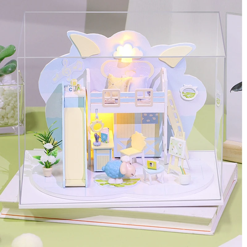 Doll House DIY Miniature Dollhouse Model Wooden Toy Furnitures Assemble Dolls Houses Toys for KidsGifts
Doll House DIY Miniature Dollhouse Model Wooden Toy Furnitures Assemble Dolls Houses Toys for KidsGifts