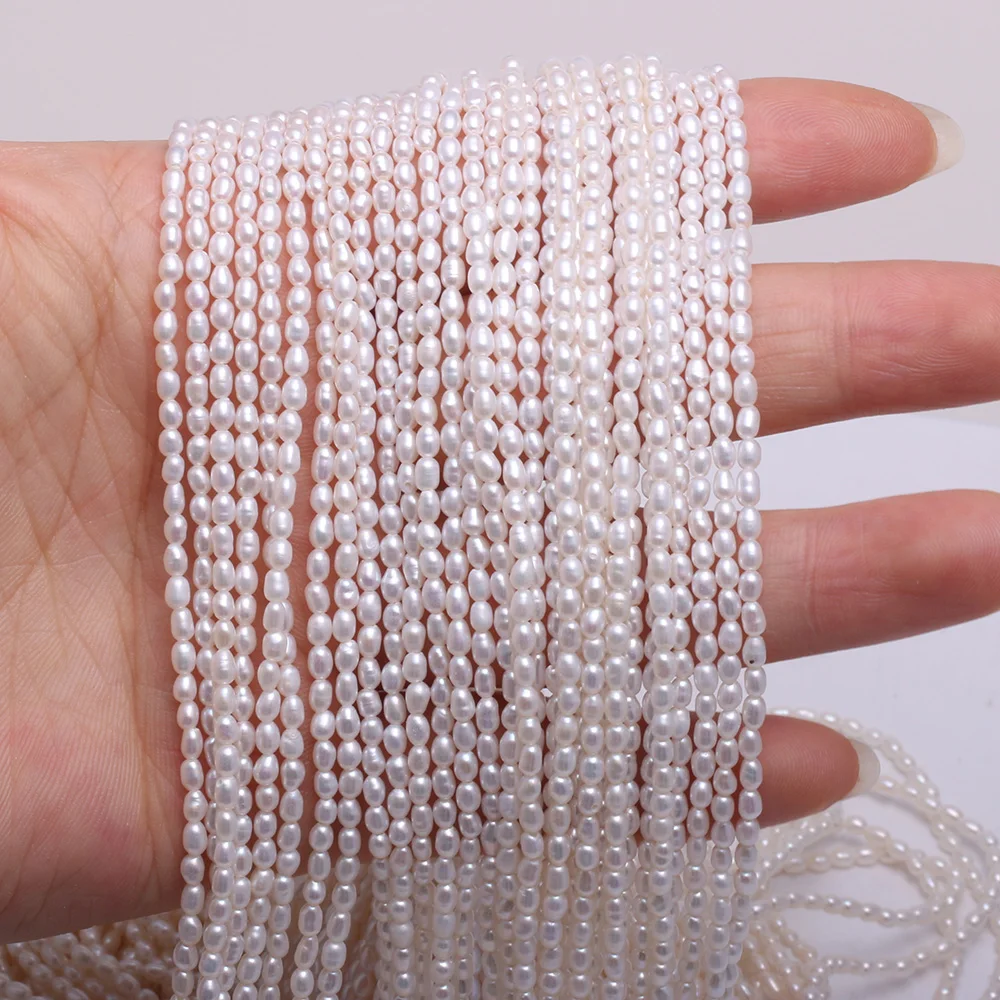 Natural Freshwater Pearl Beaded High Quality Rice Shape Punch Loose Beads for Make Jewelry DIY Bracelet Necklace Accessories
Natural Freshwater Pearl Beaded High Quality Rice Shape Punch Loose Beads for Make Jewelry DIY Bracelet Necklace Accessories