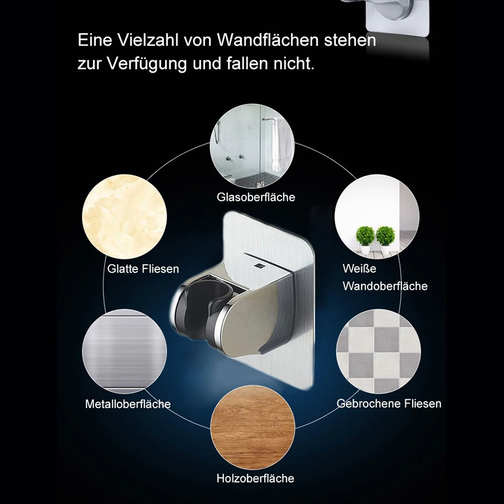 Shower Head Holder ABS Smooth Adjustable Electroplated Stable Modern Durable Bathroom Easy Install Replacement Home Wall Mount 
Shower Head Holder ABS Smooth Adjustable Electroplated Stable Modern Durable Bathroom Easy Install Replacement Home Wall Mount